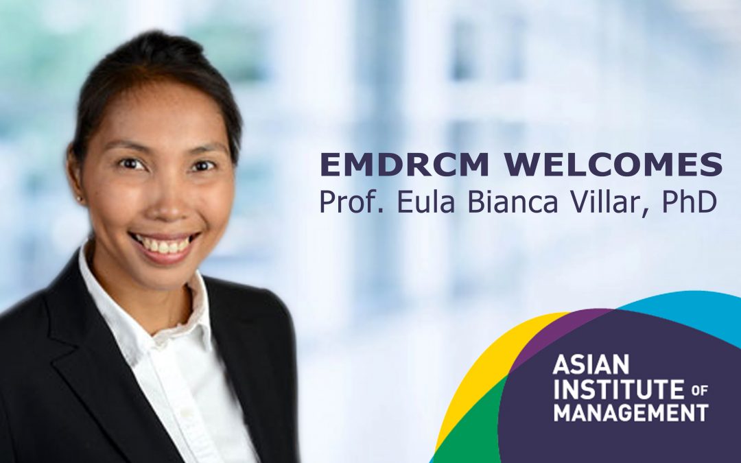 EMDRCM welcomes Prof. Eula Bianca Villar, PhD